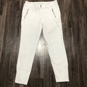 Tom Tailor Denim Jona Extra Skinny White Low Rise Moto Jeans Size 30